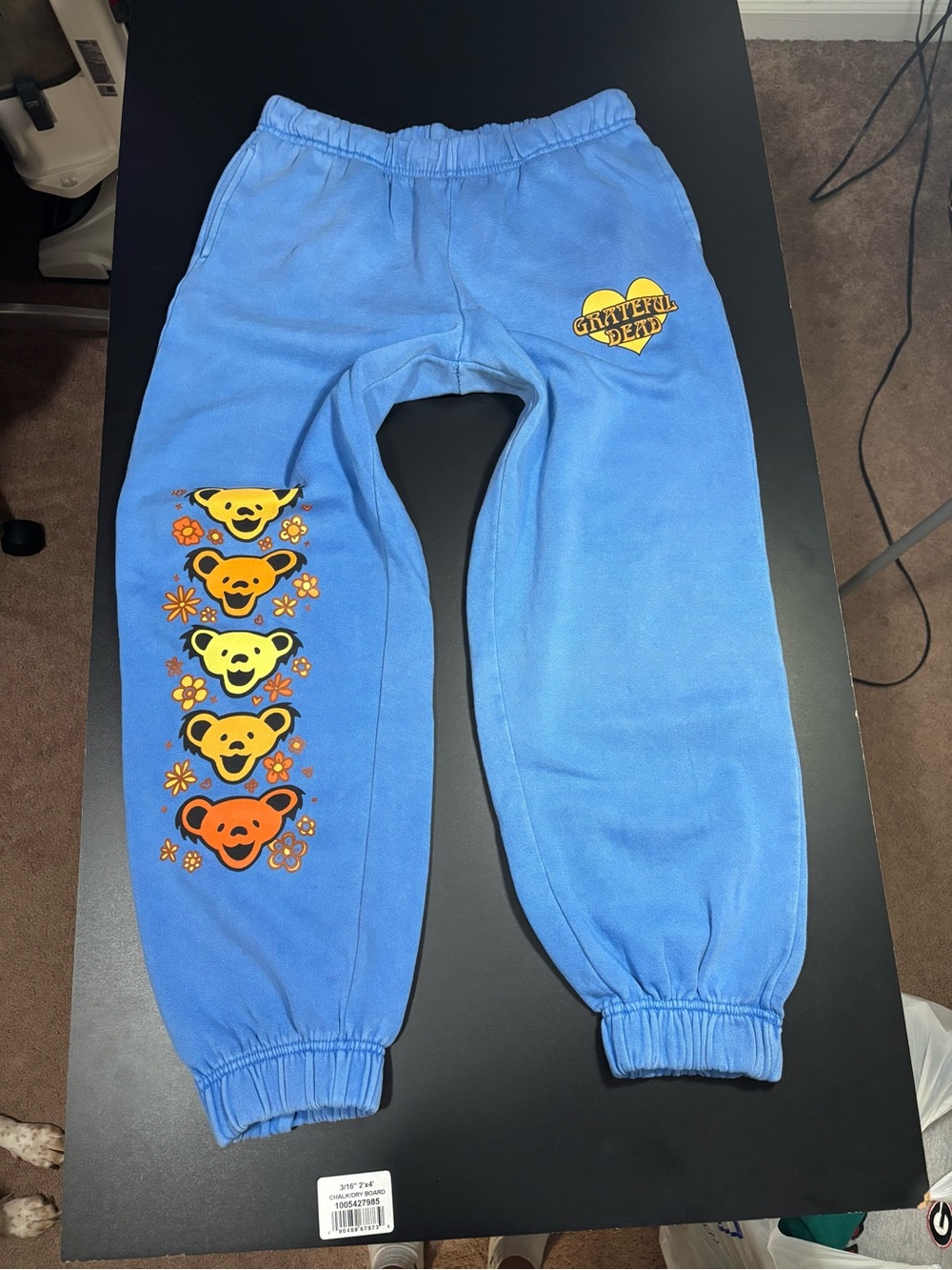 Grateful Dead blue unisex Ripple Junction sweatpants size M